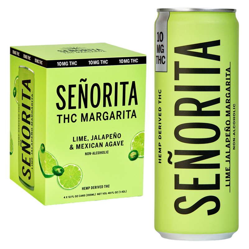 Senorita Spicy Lime 10mg THC Margarita 4pk 12oz Can