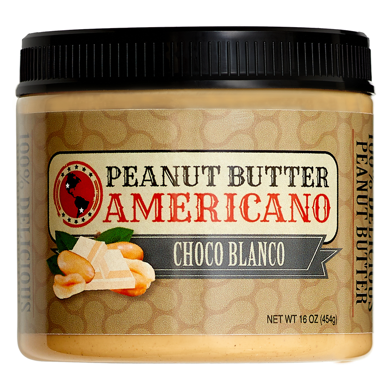 Peanut Butter Americano Choco Blanco Peanut Butter 16oz