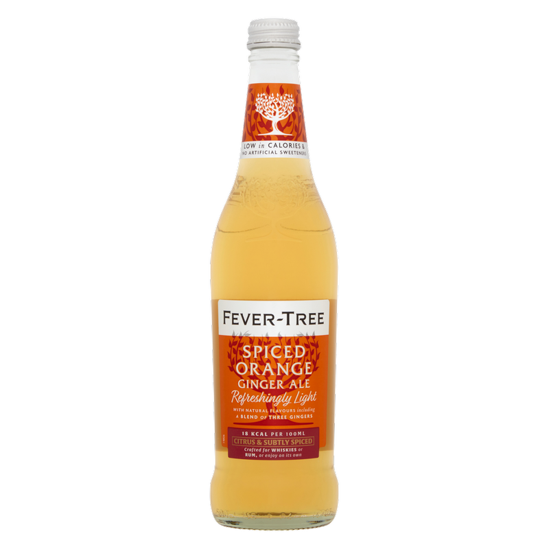 Fever-Tree Refreshingly Light Spiced Orange Ginger Ale, 500ml