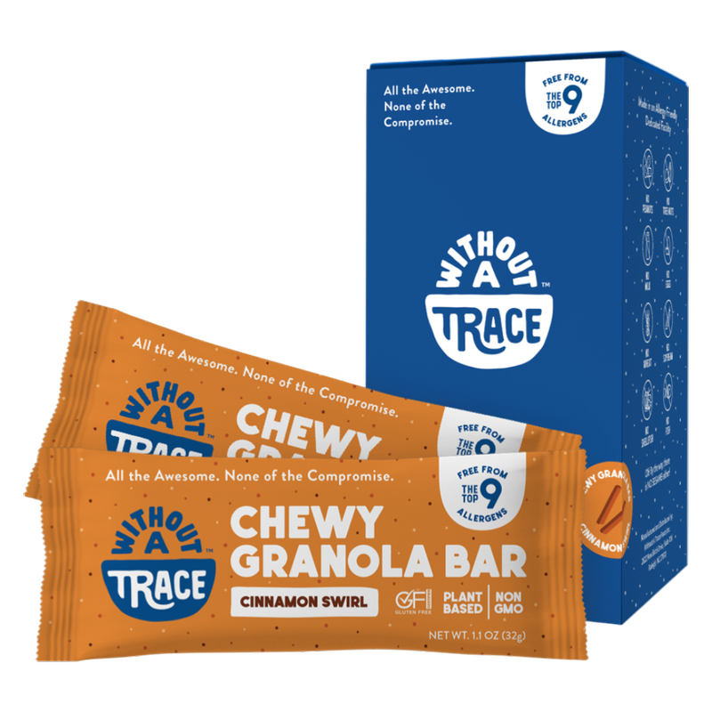 Without a Trace Chewy Granola Bars Cinnamon Swirl 6.6oz
