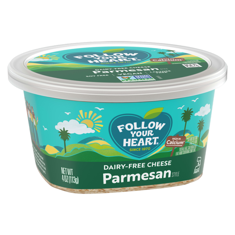 Follow Your Heart Dairy Free Parmesan Style Shredded Cheese Alternative - 4oz