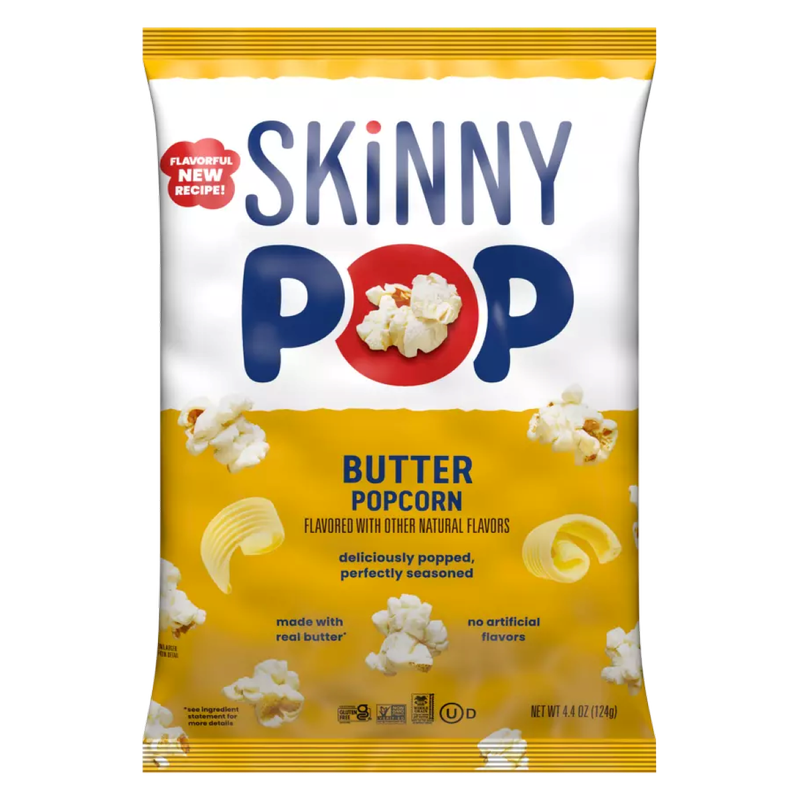 Palomitas de maíz SkinnyPop con mantequilla real 4.4 oz