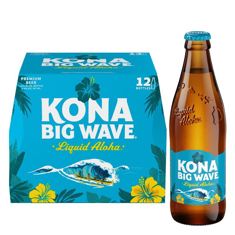Kona Big Wave Premium Beer 12pk 12oz Bottles 4.4% ABV