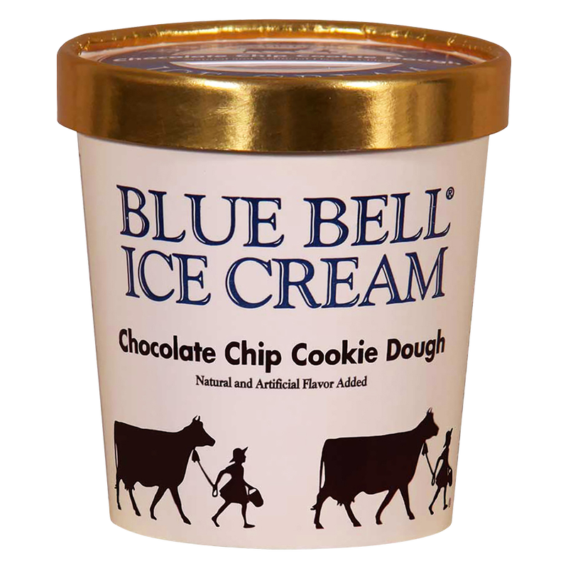 Blue Bell Chocolate Chip Cookie Dough Ice Cream 16oz