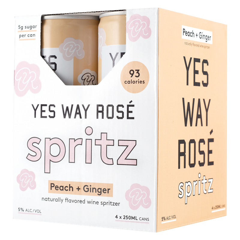 Yes Way Rose Peach & Ginger Spritz 4PK 5% ABV