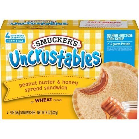 Smucker's Frozen Uncrustables PB & Honey 4ct