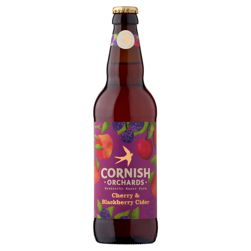 Cornish Orchards Cherry & Blackberry Cider, 500ml
