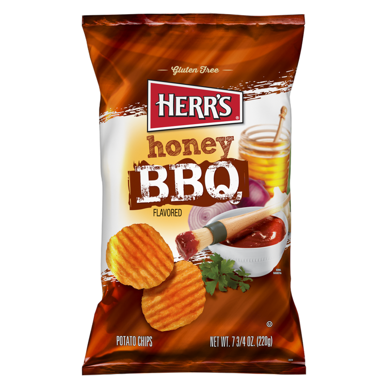 Herr's Honey BBQ Chips, 7.75oz