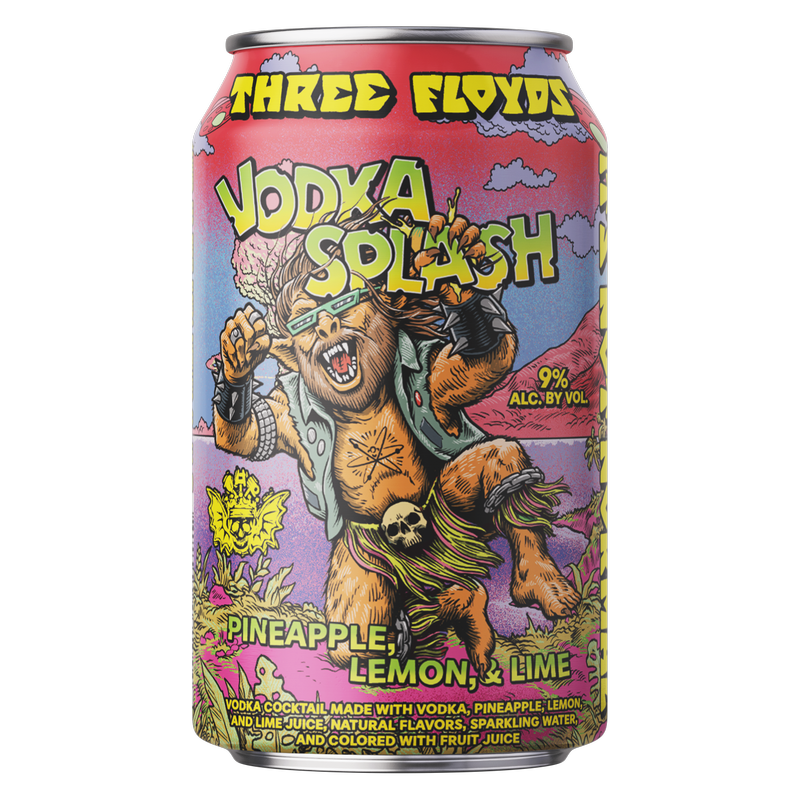 Three Floyds Vodka Splash Pineapple, Lemon, & Lime 4pk 12oz Cans 9% ABV