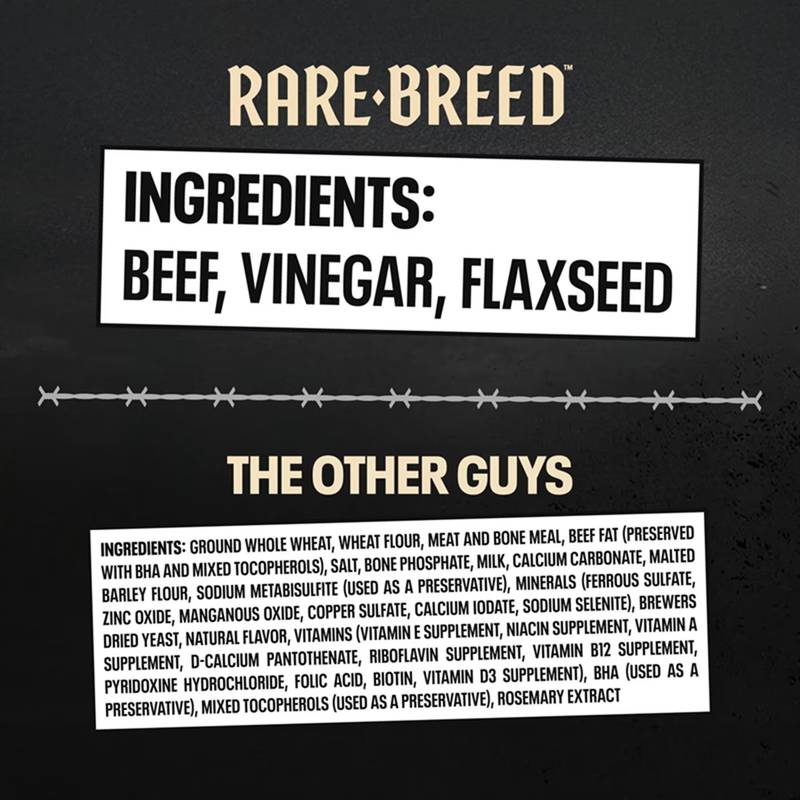 Rare Breed Beef Dog Treats 4.5oz