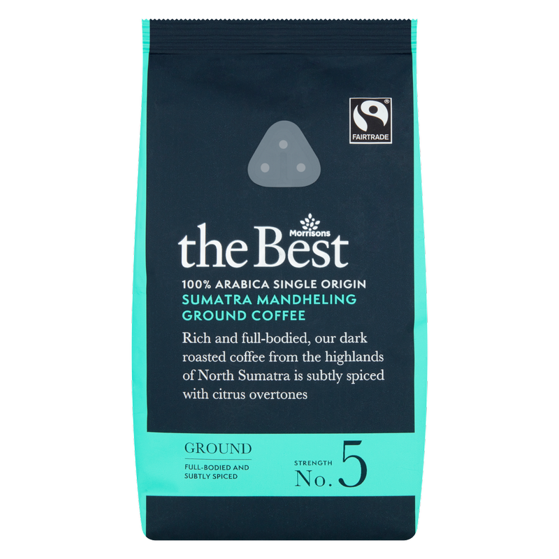 Morrisons The Best Fairtrade Sumatra Mandheling Ground Coffee, 227g