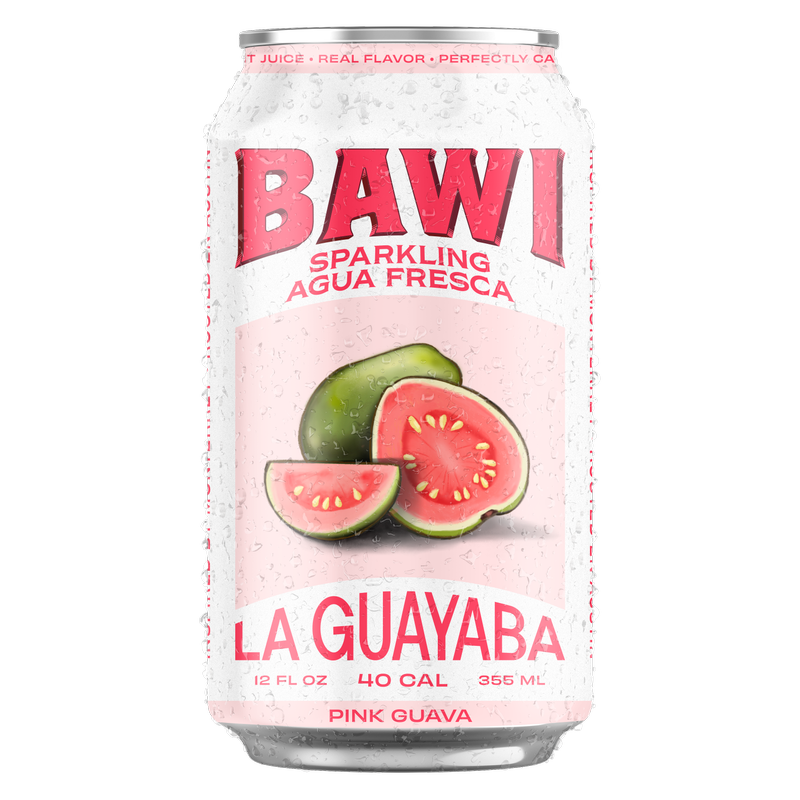 Bawi Pink Guava Agua Fresca 12oz Can