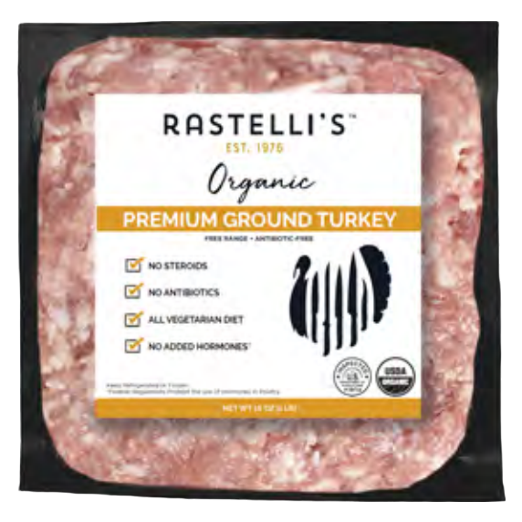 Rastelli's Frozen Ground Turkey - 1lb