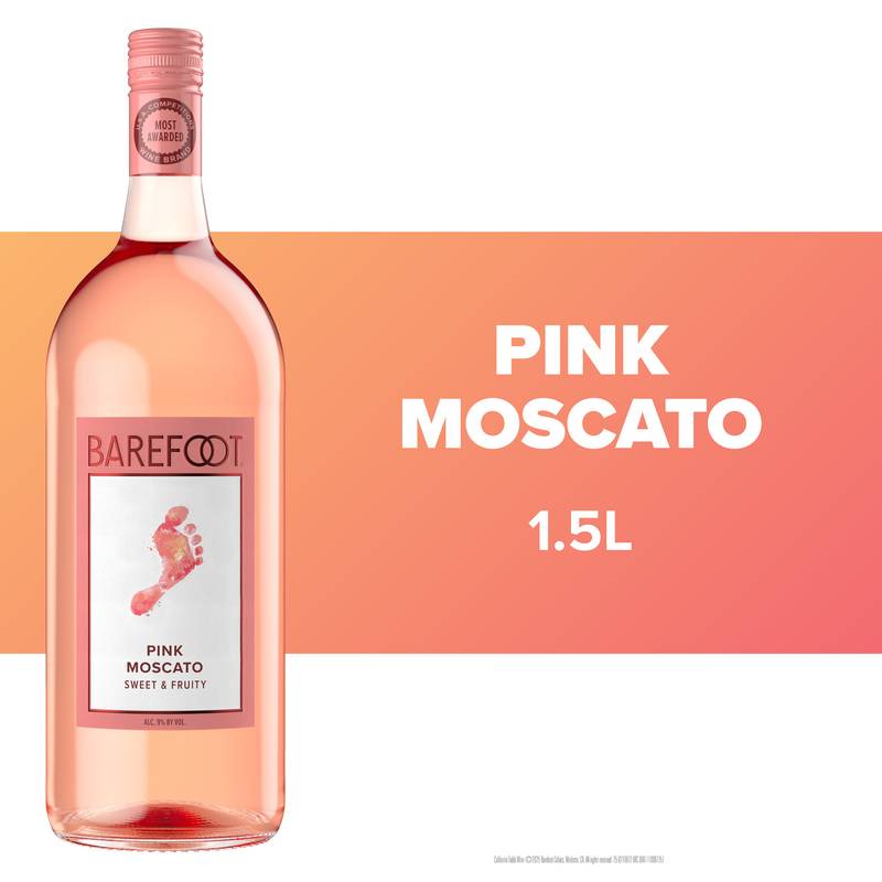 Barefoot Pink Moscato 1.5L