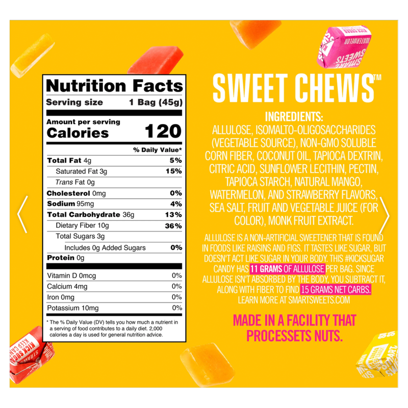 Smart Sweets Sweet Chews 1.6oz