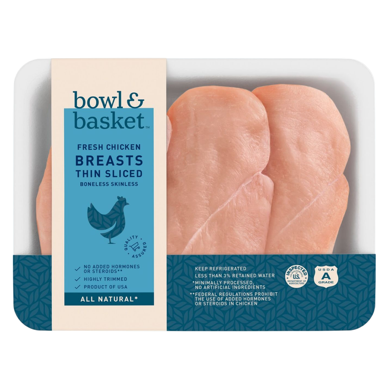 Bowl & Basket Thin Cut Boneless Chicken Breast - 1lb