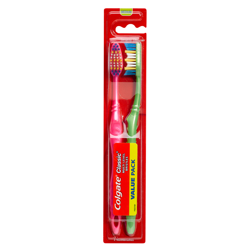 Colgate Classic Toothbrush 2ct