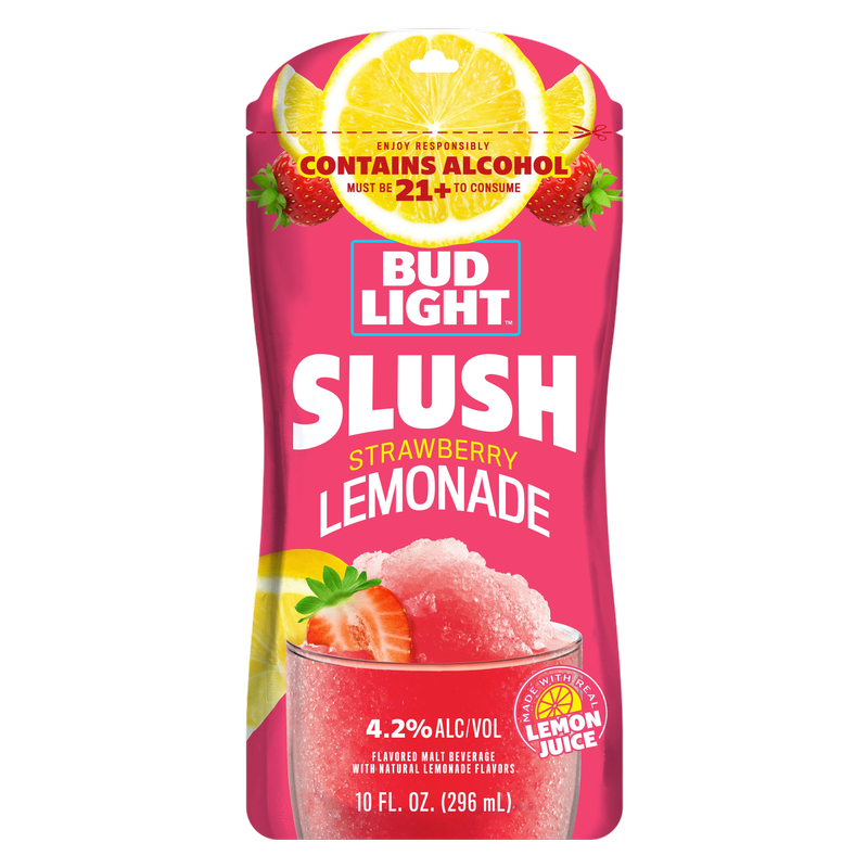Bud Light Slush Strawberry Lemonade Single 10oz Can