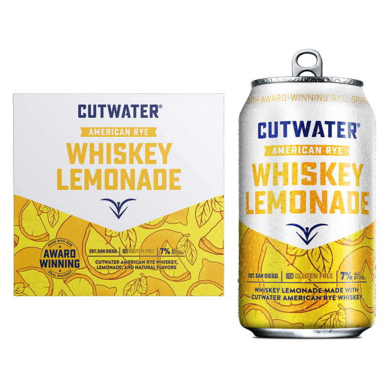 Cutwater Whiskey Lemonade 4pk 12oz 7% ABV