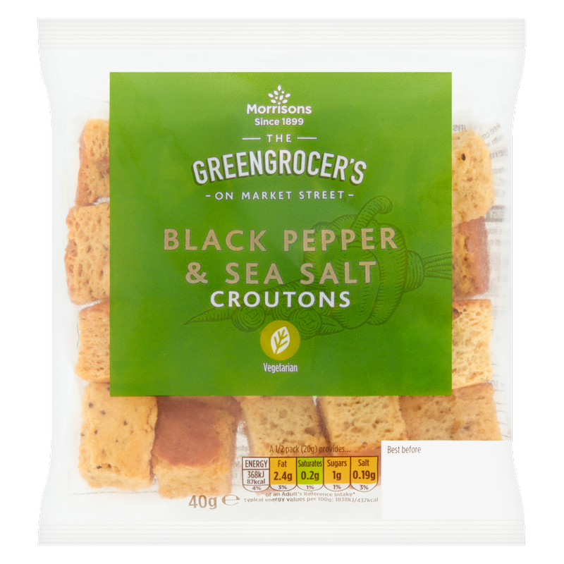 Morrisons Black Pepper Croutons, 40g