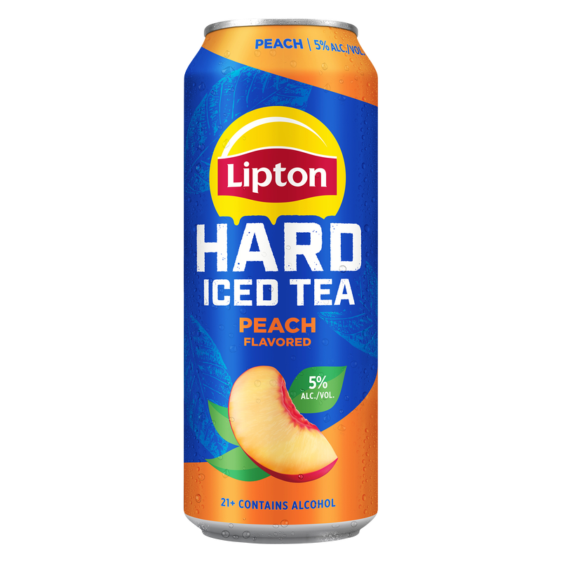 Lipton Hard Iced Tea Peach 24oz Single Can Single 24oz Can 5% ABV