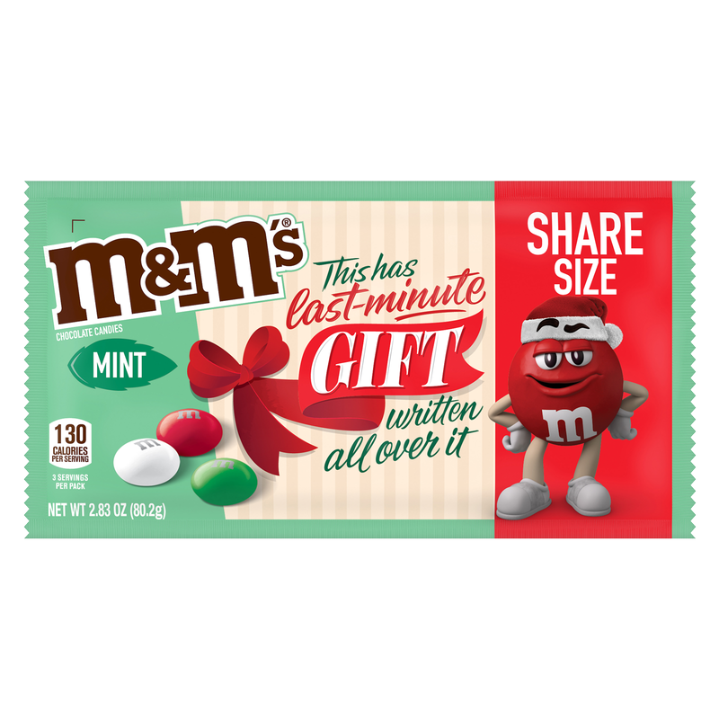 M&M's Mint Chocolate Candies for the Holidays 2.83oz