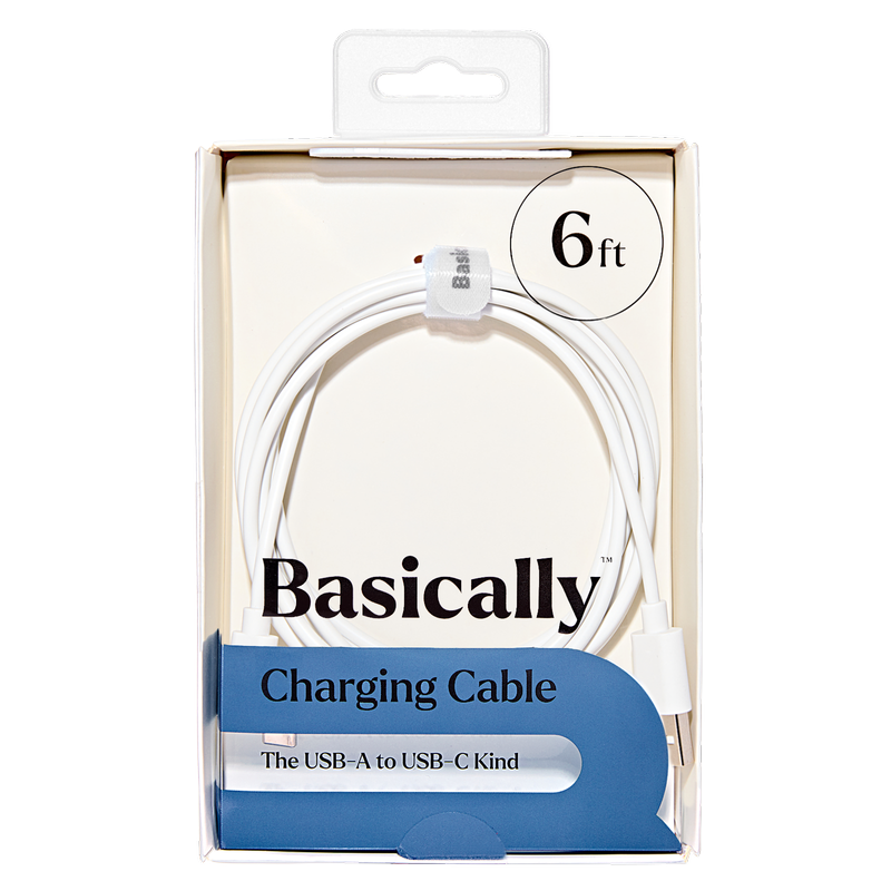 Basically 6' USB-C to USB-A Charging Cable