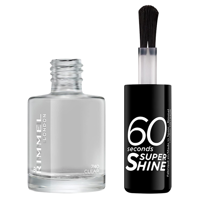 Rimmel 60 Seconds Super Shine Clear Nail Polish, 1pcs