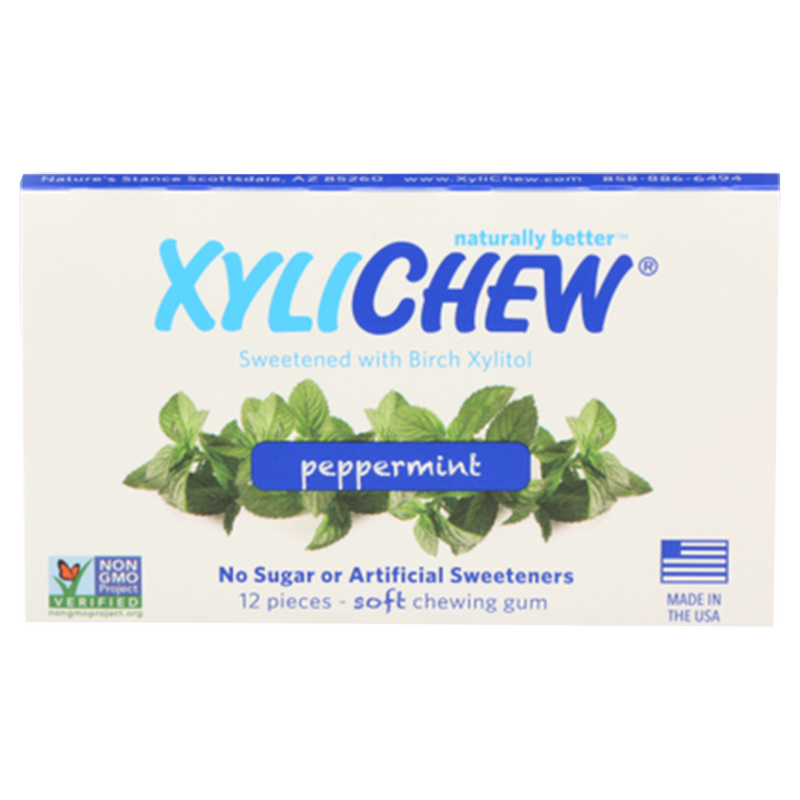Xylichew Peppermint Gum 12ct