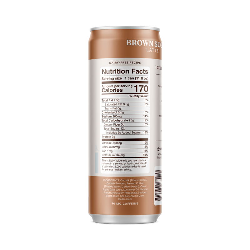 Chamberlain Coffee Oatmilk Brown Sugar Latte 11oz Can