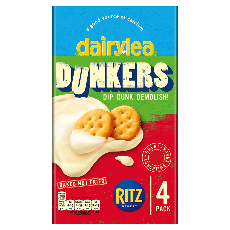 Dairylea Dunkers Ritz Cheese Snack, 4 x 43g