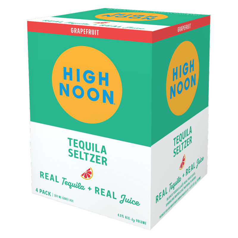  High Noon Grapefruit Tequila Seltzer 4pk