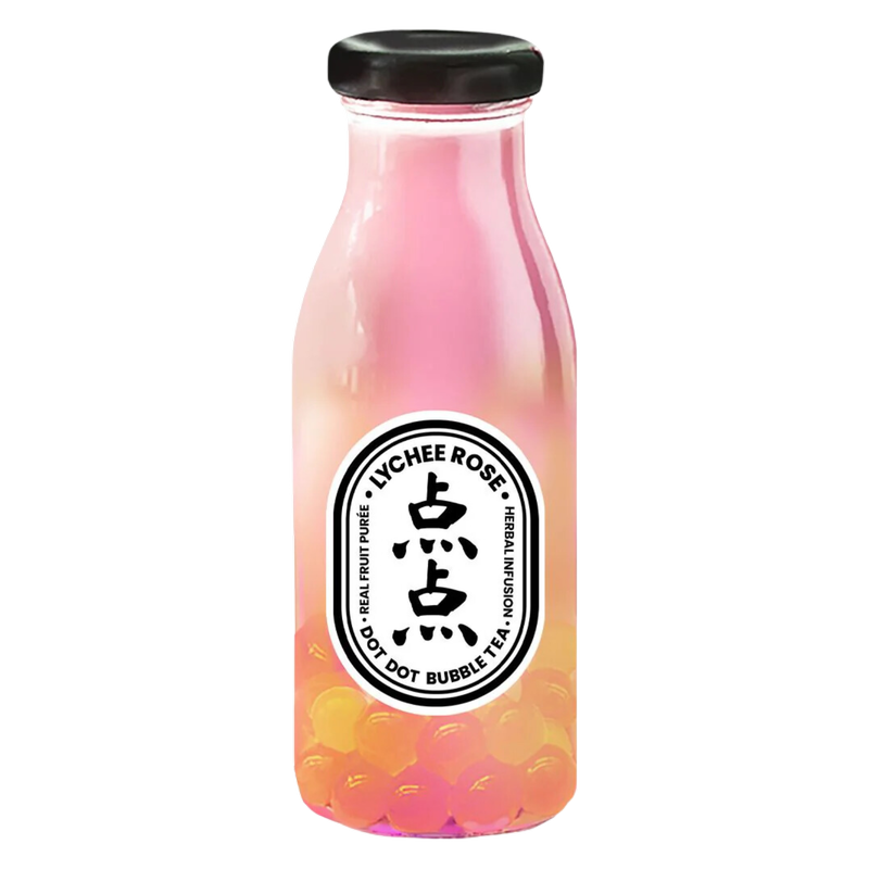 Dot Dot Lychee Rose Bubble Tea, 250ml