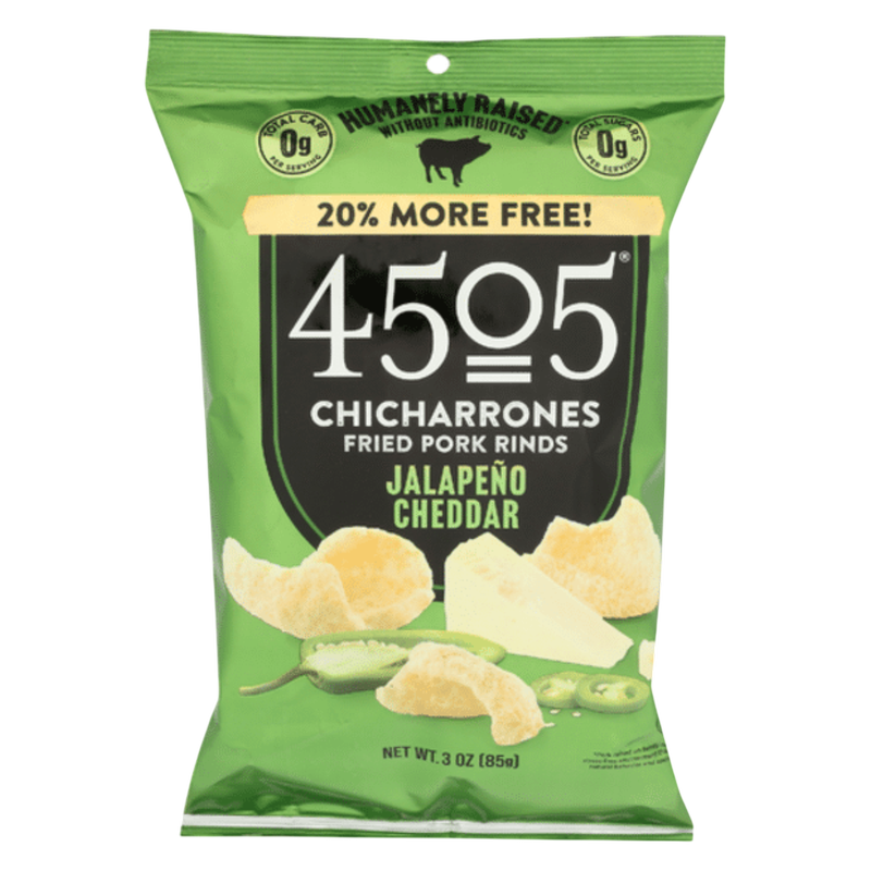 4505 Jalapeno Cheddar Pork Rinds, 3oz 