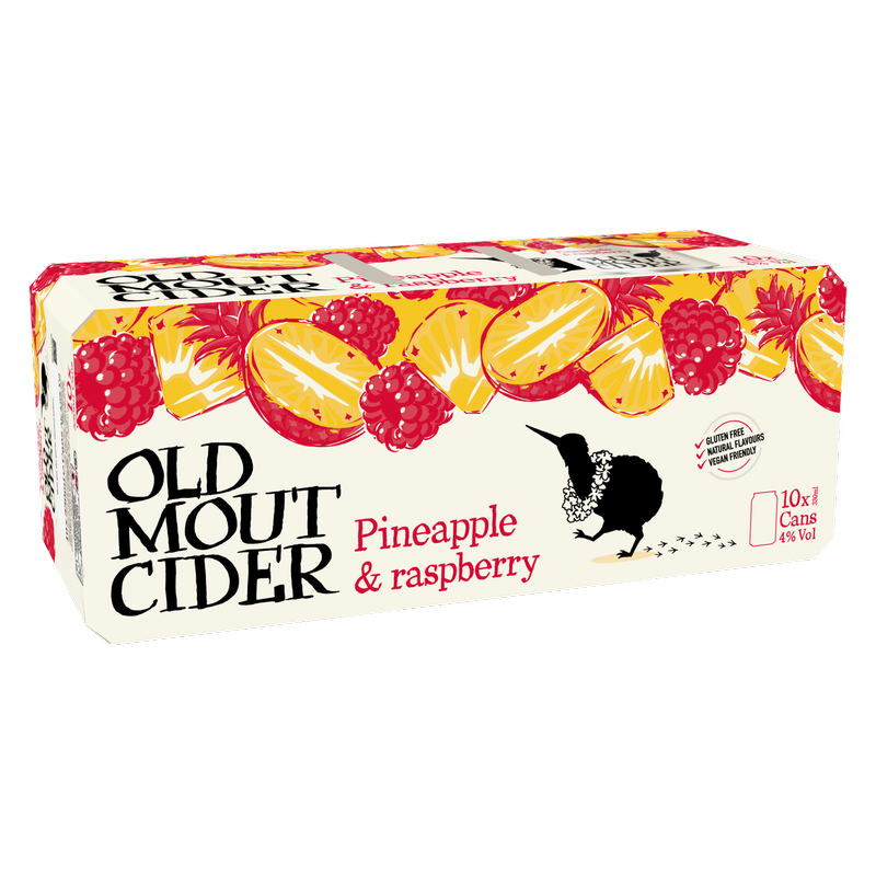 Old Mout Cider Pineapple & Raspberry, 10 x 330ml