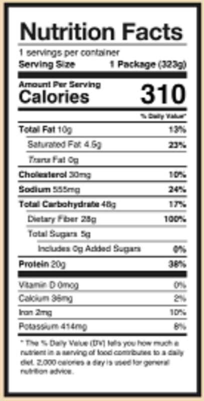 Crave New World Turkey Lasagna Frozen Meal, 11.4oz. 