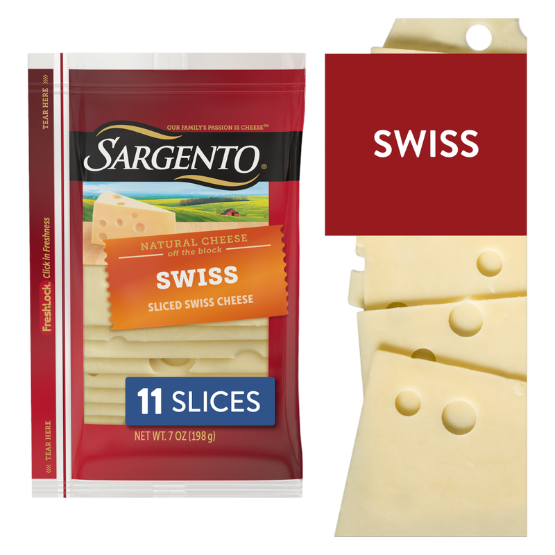 Sargento Sliced Swiss Natural Cheese - 11 slices