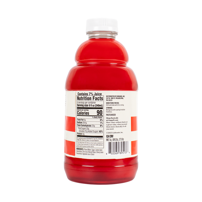 Basically Sour Cherry Lemonade, 32oz 