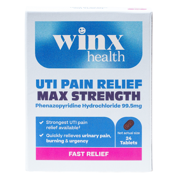 Max Strength UTI Pain Relief + Access to same-day Rx treatment via telehealth