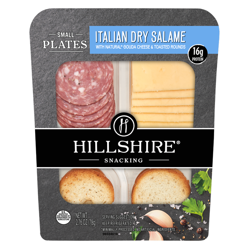 Hillshire Italian Dry Salame & Gouda Cheese with Crackers - 2.76oz