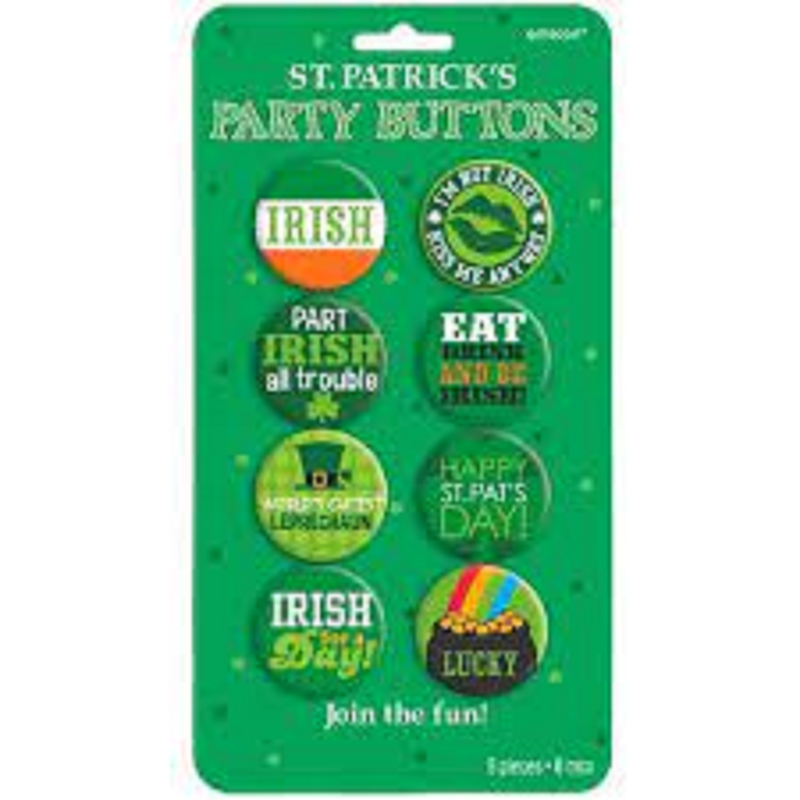 St. Patrick's Day Button Set 8ct