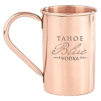 Tahoe Blue Vodka Stamped Copper Mug 14oz