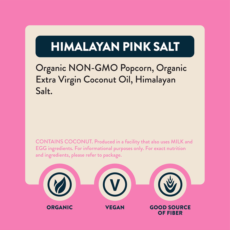 LesserEvil Himalayan Pink Salt Organic Popcorn 5oz