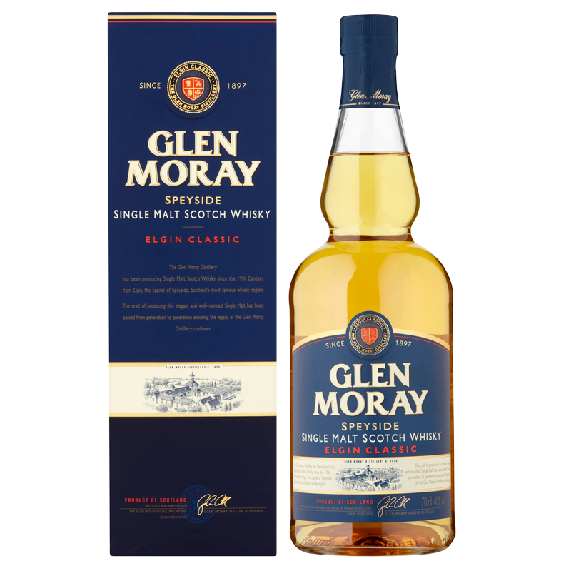 Glen Moray Speyside Single Malt Scotch Whisky, 70cl