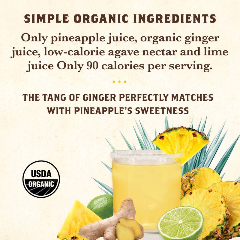 Tres Agaves Organic Pineapple Ginger Margarita 1L Btl