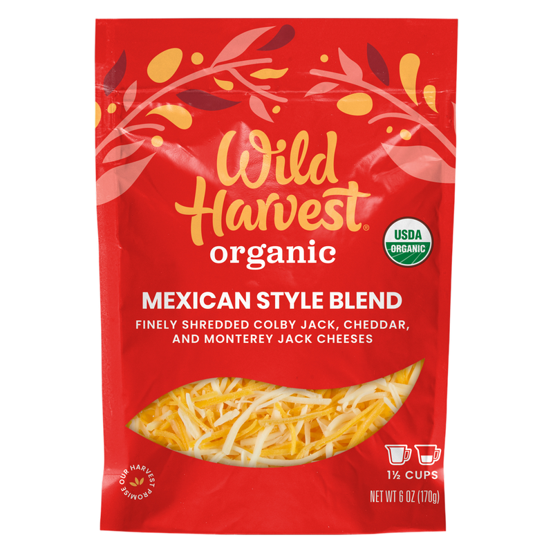 Wild Harvest Organic Shredded Mexican Cheese 6oz. 