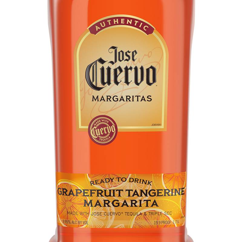 Jose Cuervo Authentic Margarita Grapefruit Tangerine Ready to Drink Cocktail 1.75L 9.95% ABV