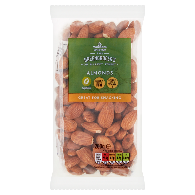 Morrisons Whole Almonds, 200g