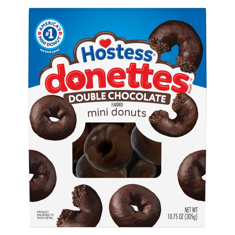 Hostess Donettes Double Chocolate, 10.75 oz