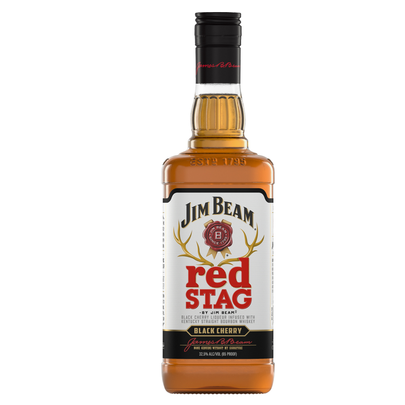 Jim Beam Red Stag Black Cherry Whiskey 1L (65 Proof)